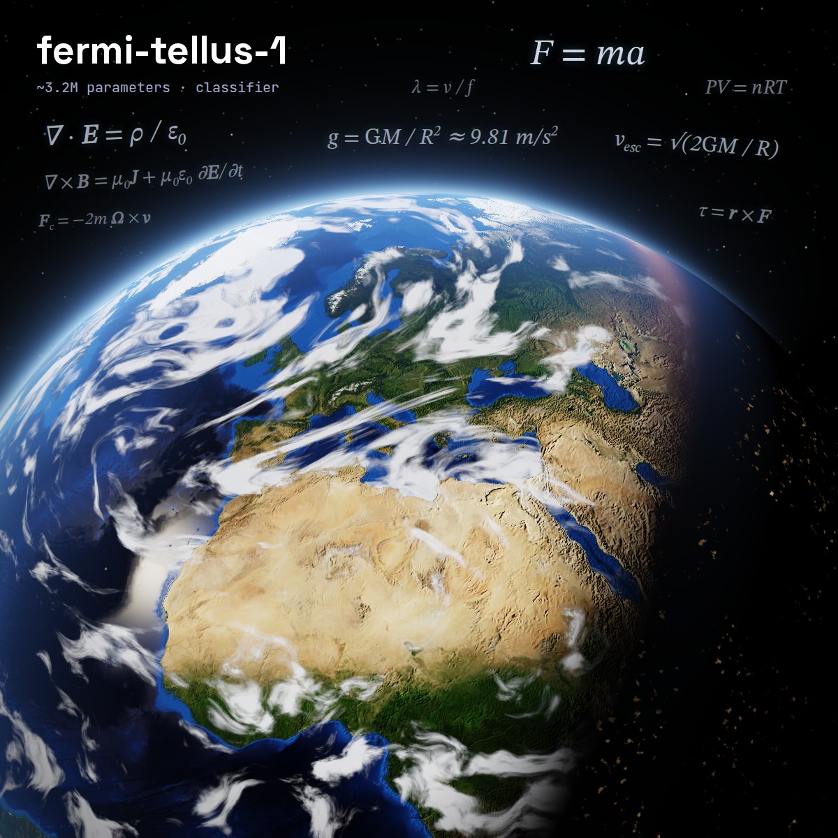 fermi-tellus-1: the Earth with physics equations
